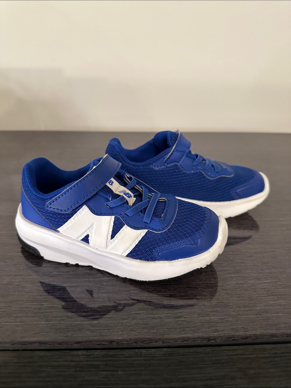 New Balance Kids Toddler Blue White 578 Bungee Lace Sneaker Shoes 10